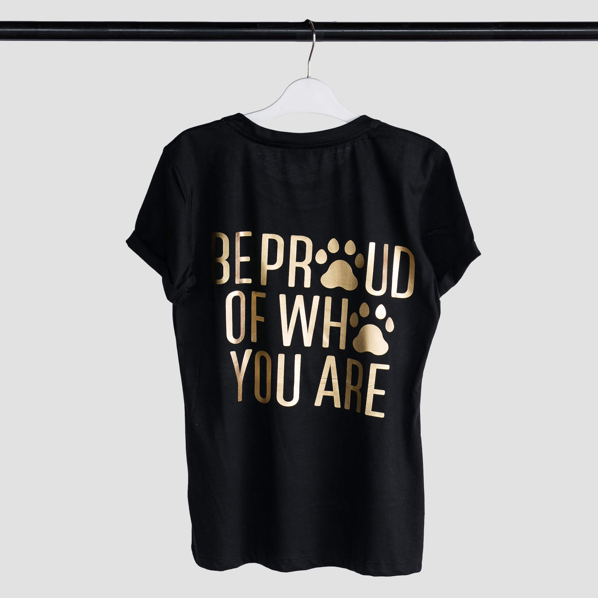 Camiseta con frase negra mujer te vi aqua green optician