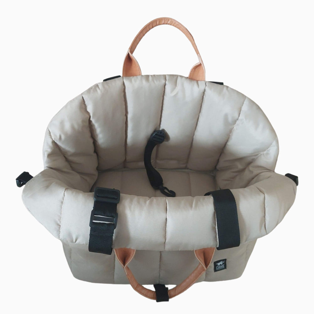 Bolso para transportar mascotas beige