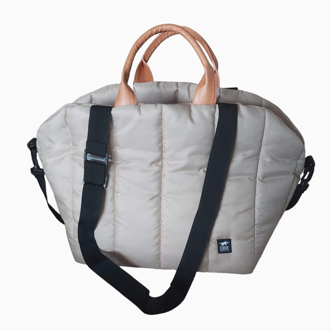 Bolso para transportar mascotas beige