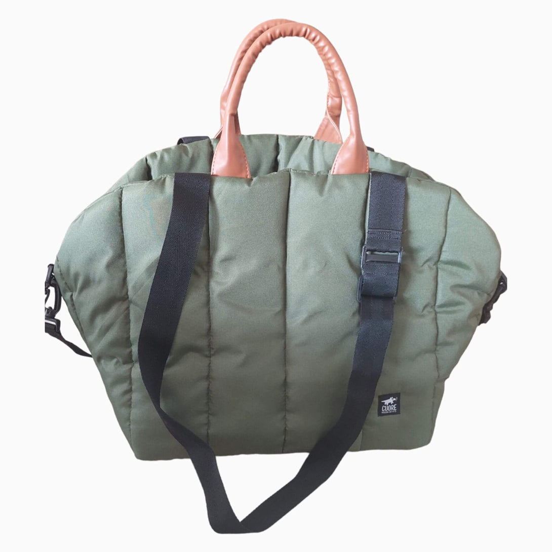 Bolso para transportar mascotas verde