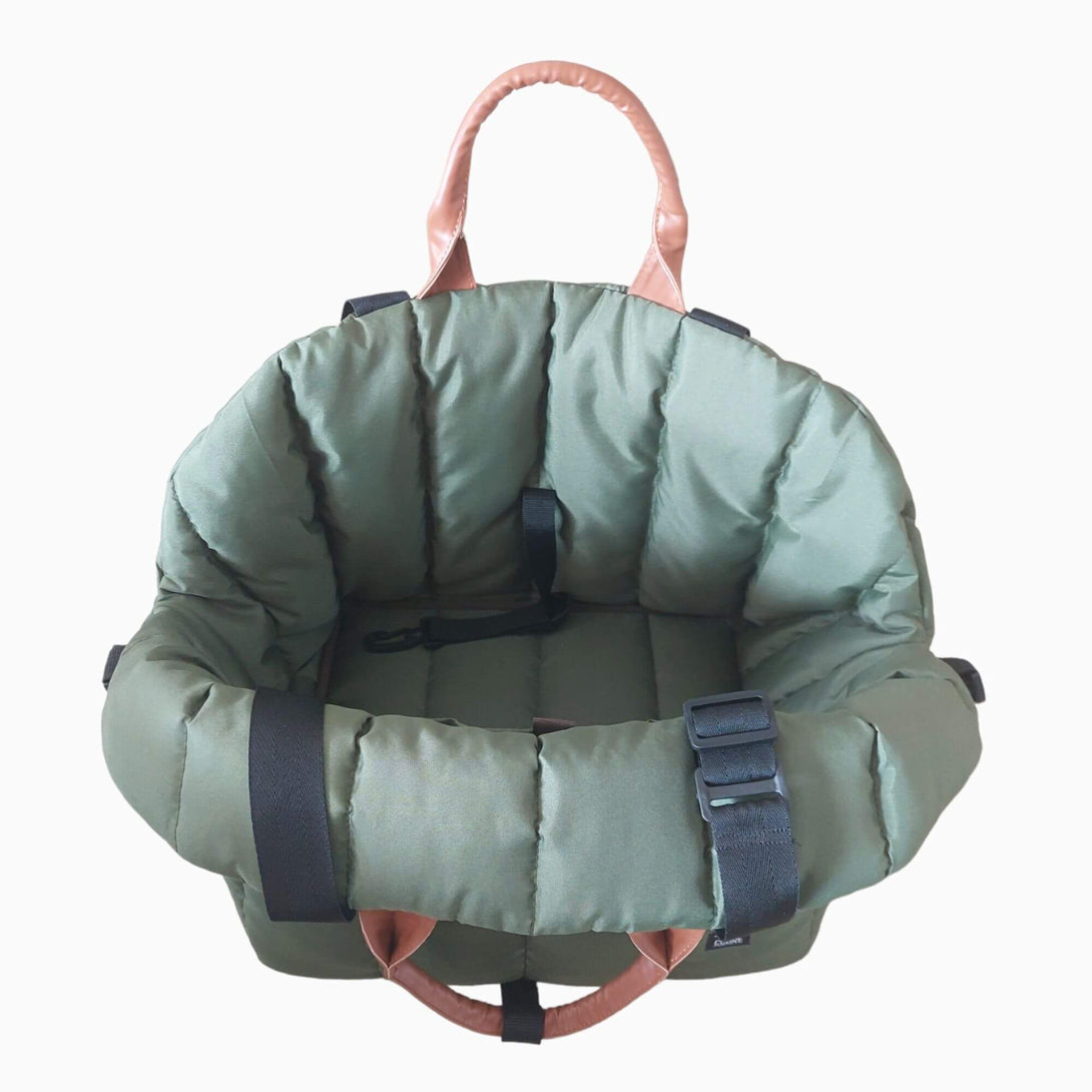 Bolso para transportar mascotas verde