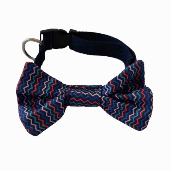 Corbatín para perros estampado zigzag